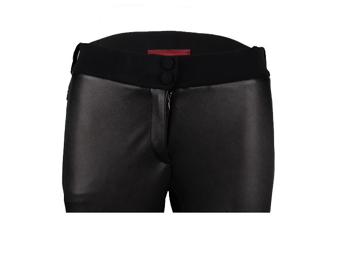 Autre Marque Diliborio Distressed-Lederhose Schwarz - Ansicht 5