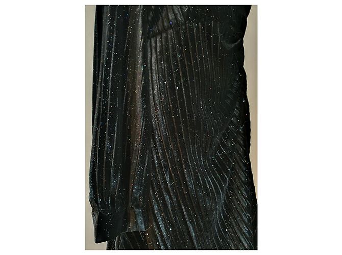 Max Mara Kleid aus schwarzem Samt - Ansicht 4