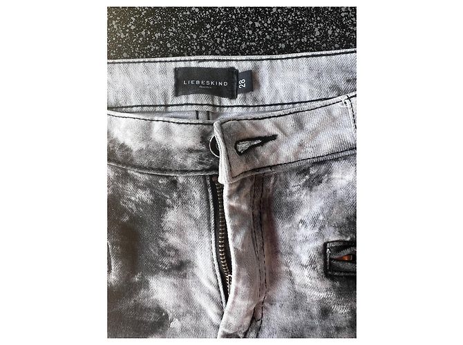 Vaqueros Liebeskind Berlin Denim Negro Gris M - vista 3