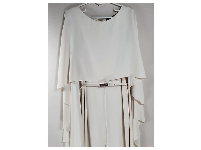 Mono Ralph Lauren con cinturón crema Crudo - vista 5
