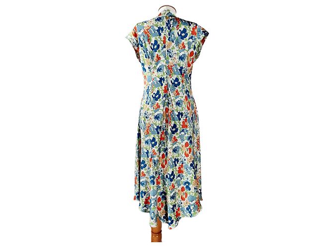 Ralph Lauren Blumenkleid aus Polyester Größe M Mehrfarben - Ansicht 2