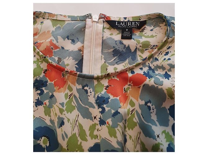 Ralph Lauren Blumenkleid aus Polyester Größe M Mehrfarben - Ansicht 5
