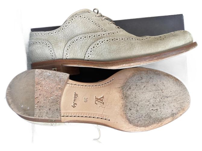 Louis Vuitton „Lodge Flat Brogue“-Derbys für Damen Beige - Ansicht 2