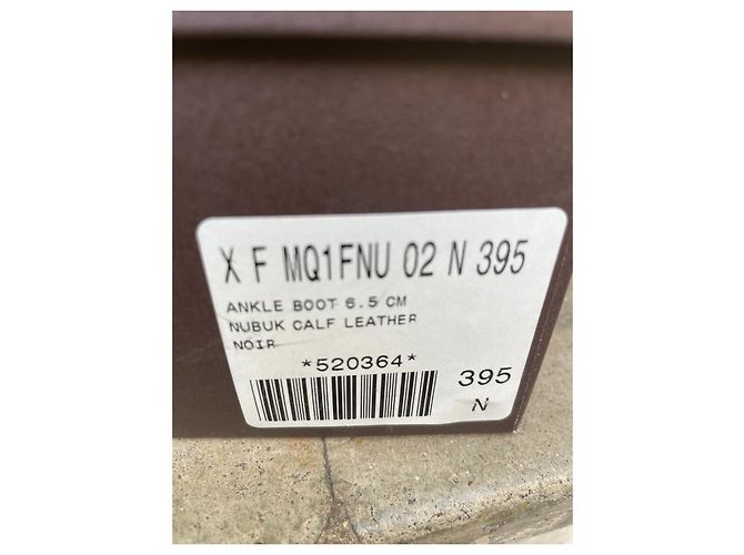 Botines Louis Vuitton de Nubuck Negro - vista 3