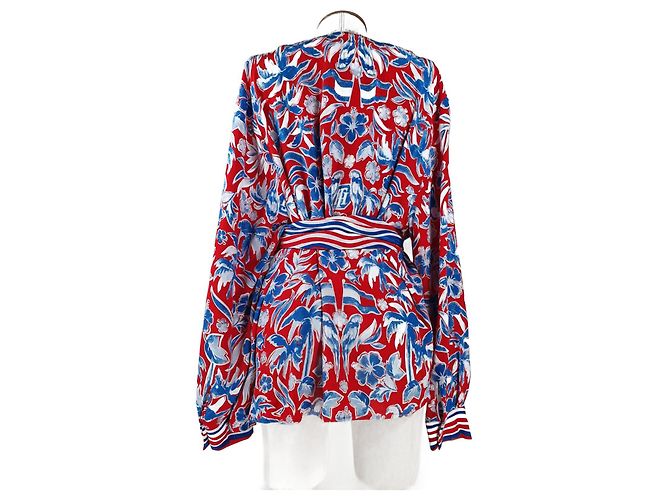 Top Tommy Hilfiger in viscosa multicolore - vista 2