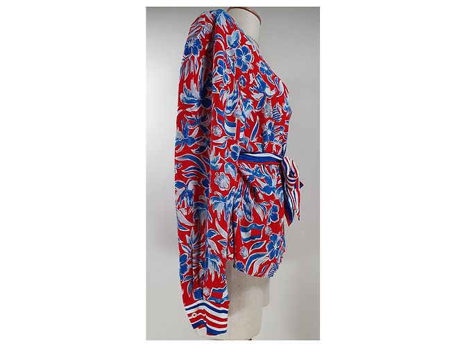 Top Tommy Hilfiger in viscosa multicolore - vista 4