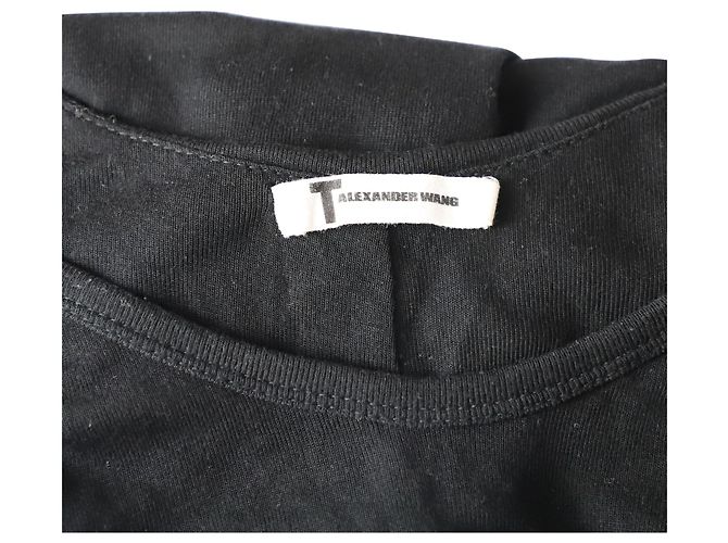 Abito longuette senza maniche T by Alexander Wang in Lyocell nero - vista 4