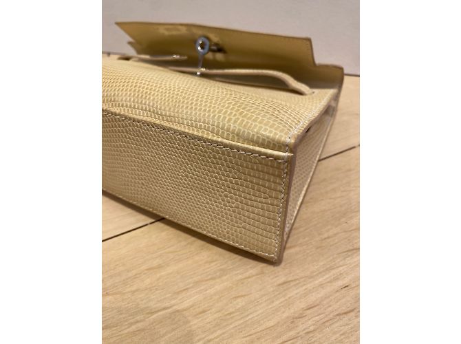 Kelly Hermès HERMES Handtaschen T.  Eidechse Beige - Ansicht 10