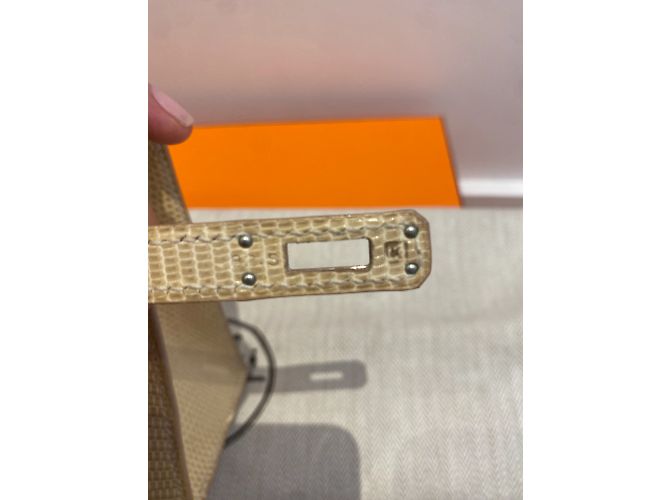 Kelly Hermès HERMES Handtaschen T.  Eidechse Beige - Ansicht 11
