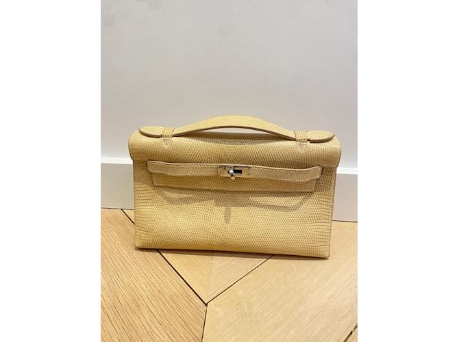 Kelly Hermès HERMES Handtaschen T.  Eidechse Beige - Ansicht 2