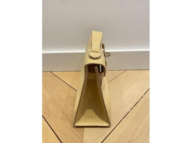 Kelly Hermès HERMES Handtaschen T.  Eidechse Beige - Ansicht 3
