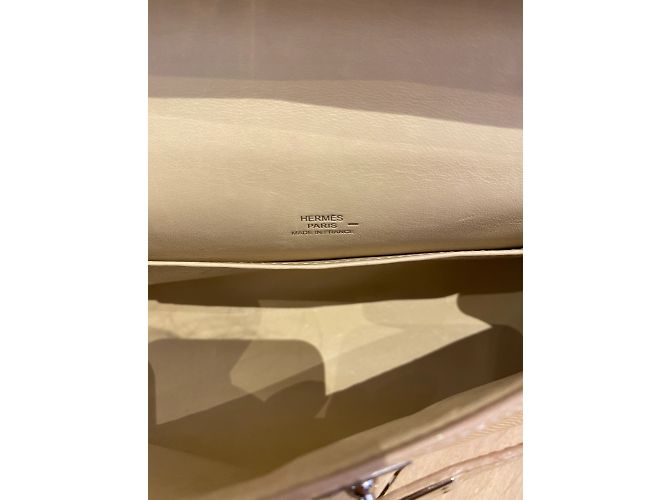 Kelly Hermès HERMES Handtaschen T.  Eidechse Beige - Ansicht 7
