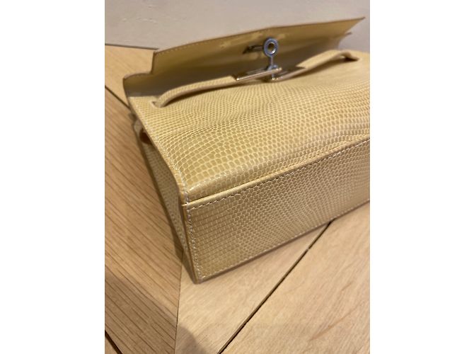 Kelly Hermès HERMES Handtaschen T.  Eidechse Beige - Ansicht 9