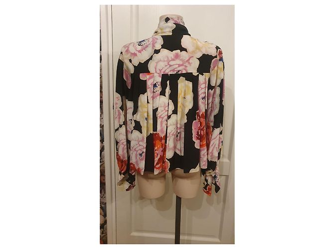 Blusa Chanel Super Chanel in seta multicolore 38 - vista 3