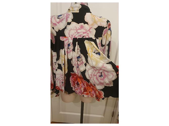 Blusa Chanel Super Chanel in seta multicolore 38 - vista 8