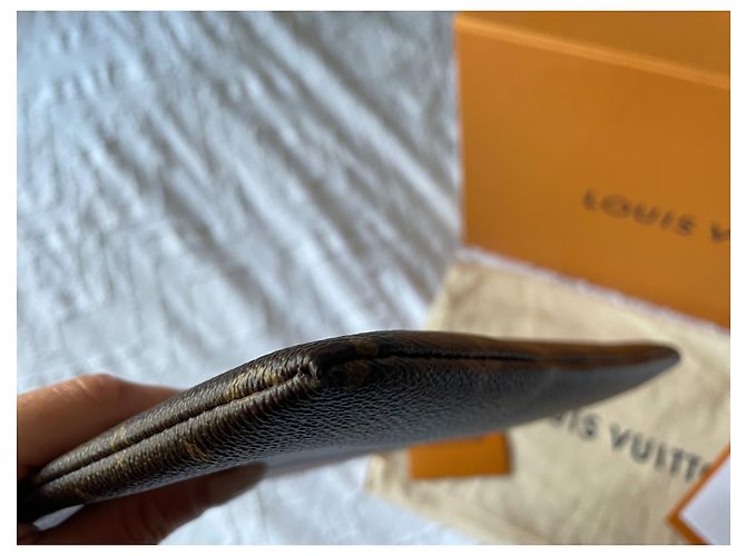 Pochette Louis Vuitton Daily Pouch Marrone in Tela - vista 4