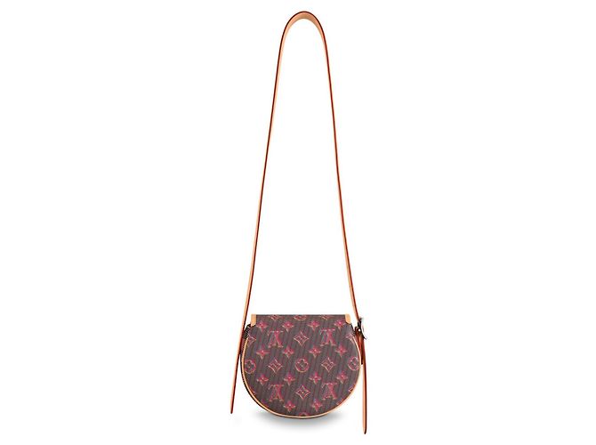 Borsa Louis Vuitton Tambourin Rosa in tessuto - vista 2