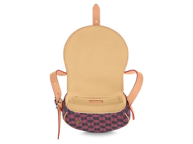 Borsa Louis Vuitton Tambourin Rosa in tessuto - vista 3