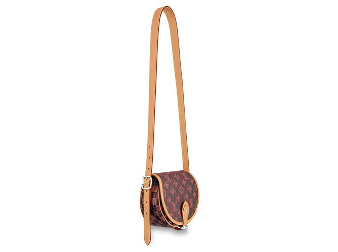Borsa Louis Vuitton Tambourin Rosa in tessuto - vista 4