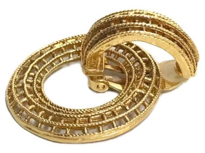 ***CHANEL-Creolen Golden - view 2