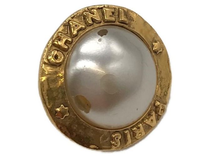 ***Orecchini CHANEL con motivo di perle Bianco D'oro - vista 5