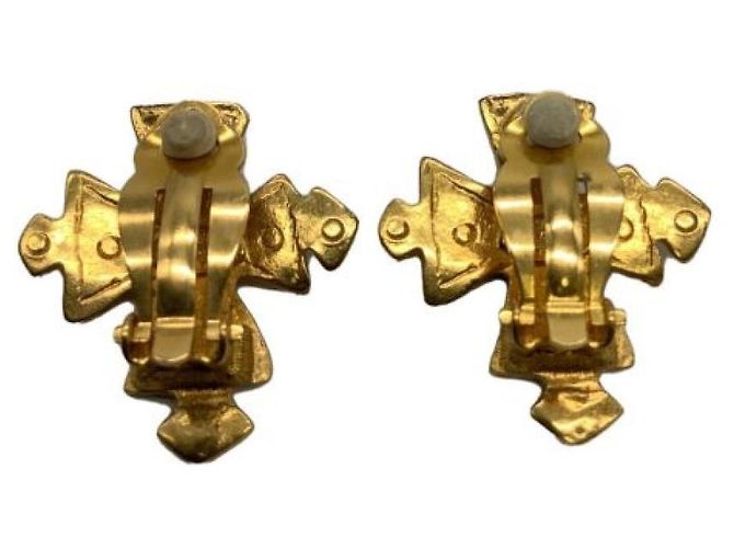 ***Orecchini a croce Cocomark vintage CHANEL D'oro - vista 4