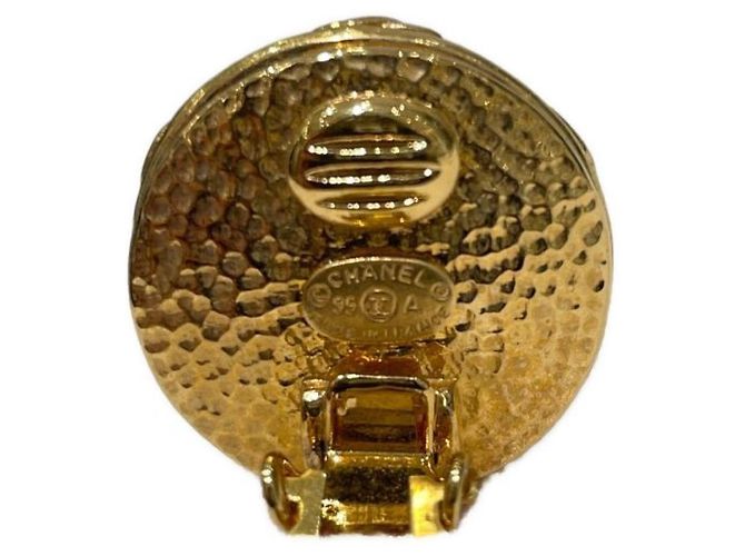 *** CHANEL perle finte qui segnano orecchini Bianco D'oro - vista 3