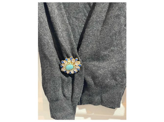 DOLCE & GABBANA Strickwaren T.IT 38 Kaschmir Grau - Ansicht 2