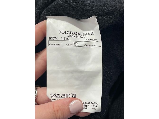 DOLCE & GABBANA Strickwaren T.IT 38 Kaschmir Grau - Ansicht 6