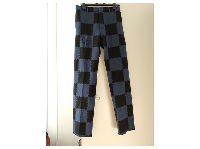 Pantaloni Louis Vuitton x Nigo Blu navy - vista 2