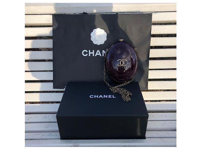Incredibile borsa Chanel Turtle Limited Porpora - vista 15