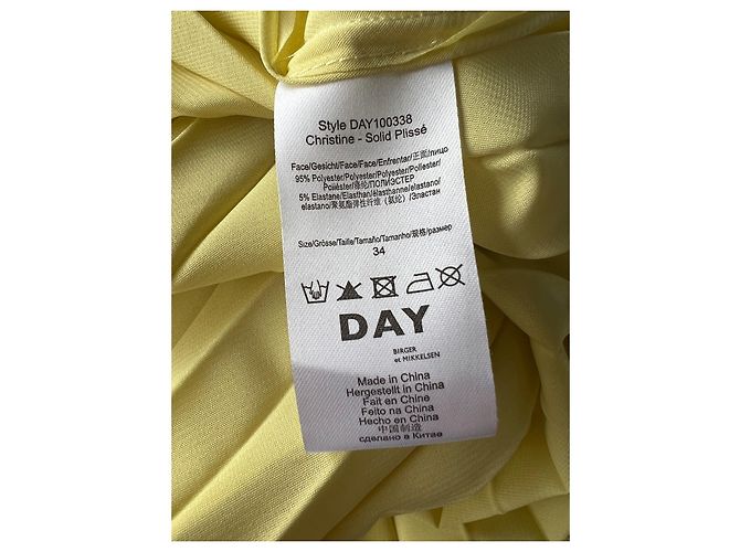 Vestido Christine Plissé Amarelo Day Birger & Mikkelsen - vista 3