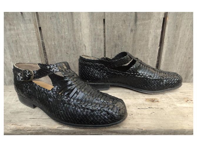Autre Marque Heyraud p braided derbies 43,5 Black - view 2
