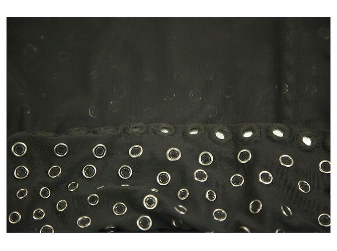 Christopher Kane für topshop Schwarzes, durchsichtiges Mini-Bodycon-Kleid mit Nieten, Größe UK 10 - Ansicht 6