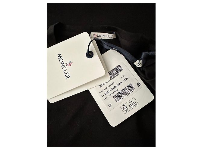 Moncler Tshirt en jersey de coton noir XL - vue 4