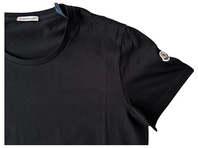 Moncler Tshirt en jersey de coton noir XL - vue 5