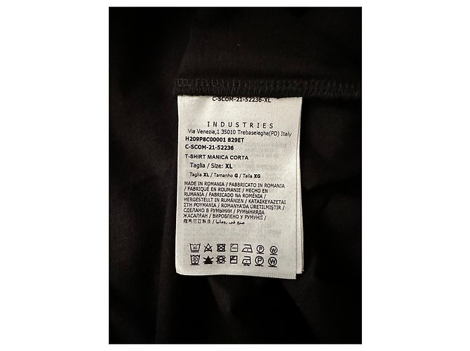 Moncler Tshirt en jersey de coton noir XL - vue 6