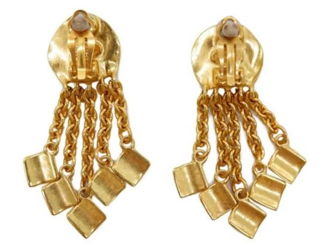 ***CHANEL Coco Mark Fransenohrringe Golden - Ansicht 2