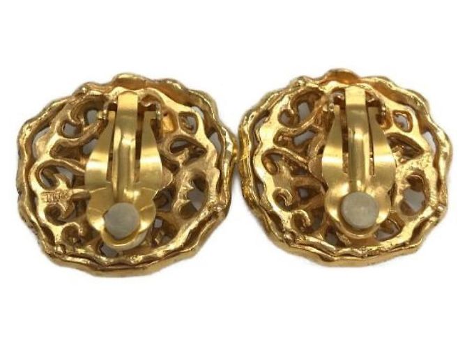 ***CHANEL [ALT] Vintage Coco Mark Ohrringe Golden - Ansicht 2