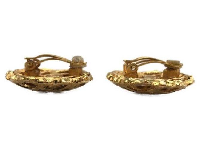 ***CHANEL [ALT] Vintage Coco Mark Ohrringe Golden - Ansicht 3