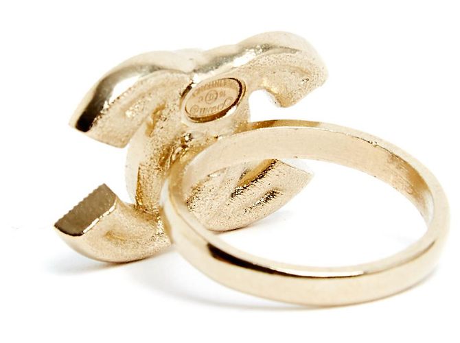 Chanel argolas Dourado - vista 3