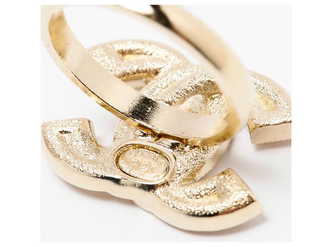 Chanel argolas Dourado - vista 4