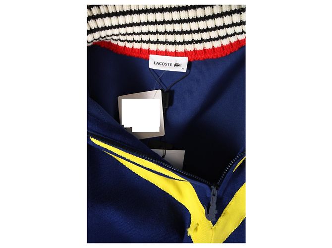Vestito Lacoste Runway Blu Multicolore Lana - vista 3
