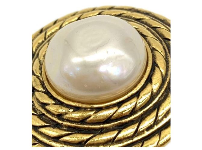 ***Orecchini di perle finte CHANEL D'oro - vista 6