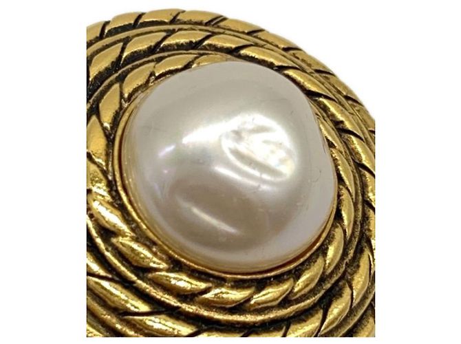 ***Orecchini di perle finte CHANEL D'oro - vista 7