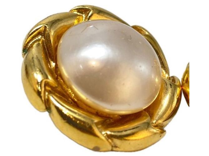 ***CHANEL Perlenohrringe Golden - Ansicht 3