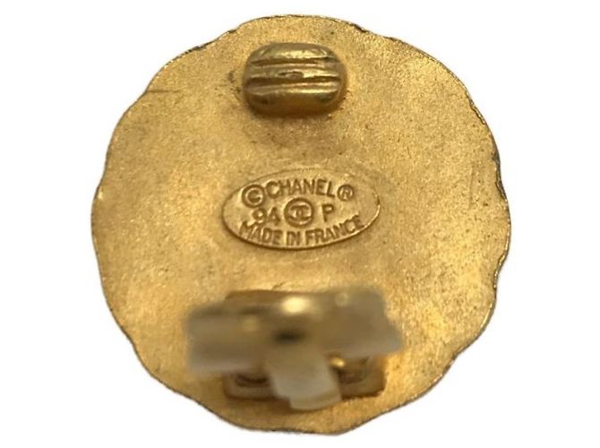 ***CHANEL Coco Mark Runde Ohrringe Golden - Ansicht 9