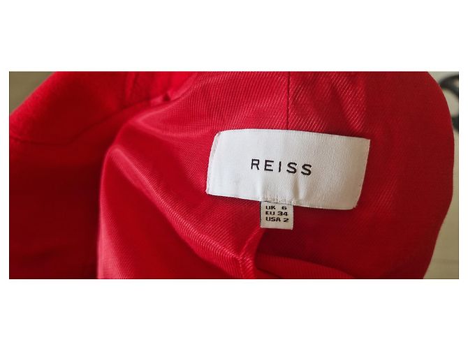 Abrigo de lana rojo Reiss Roja - vista 2