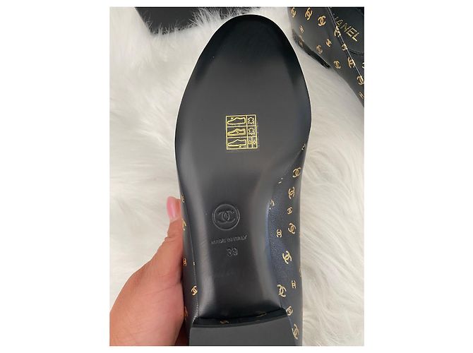 Bailarinas Chanel de piel negra Negro - vista 3