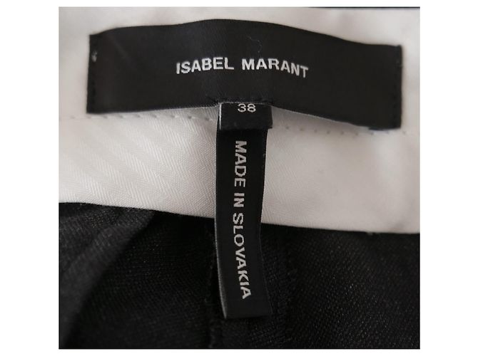 Graue, kurze Hose von Isabel Marant Anthrazitgrau - Ansicht 4